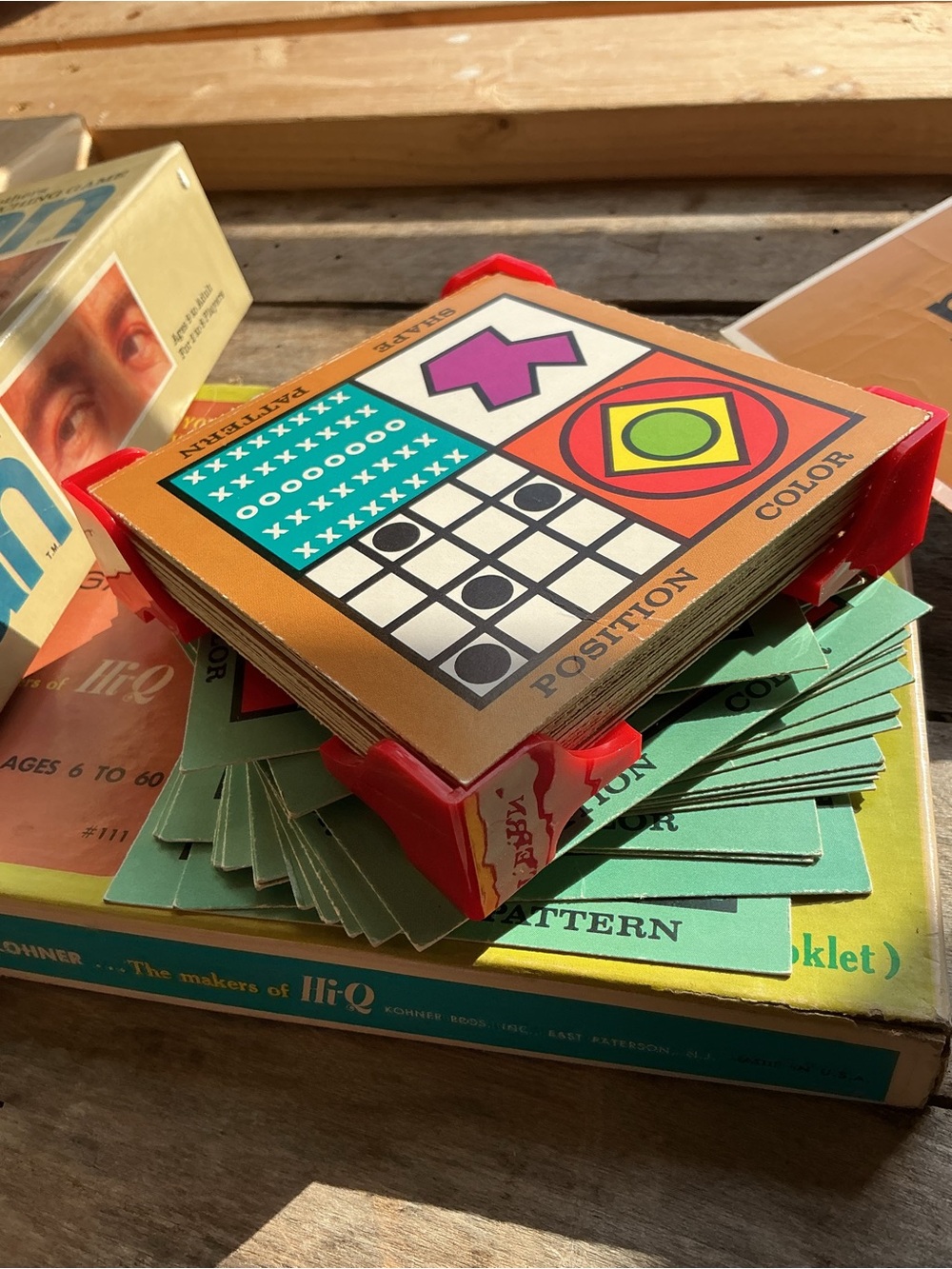 Vintage Matching Memory Game Cards - Multicolor Patterns eclectic art materials